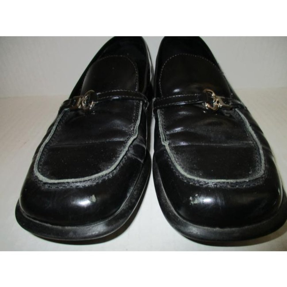 Coach Black Claudia Signature Buckle Loafers Flats - Picture 5 of 7